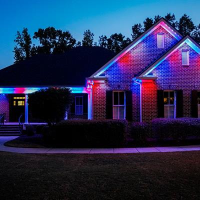 Permanent Roofline Lighting Photo